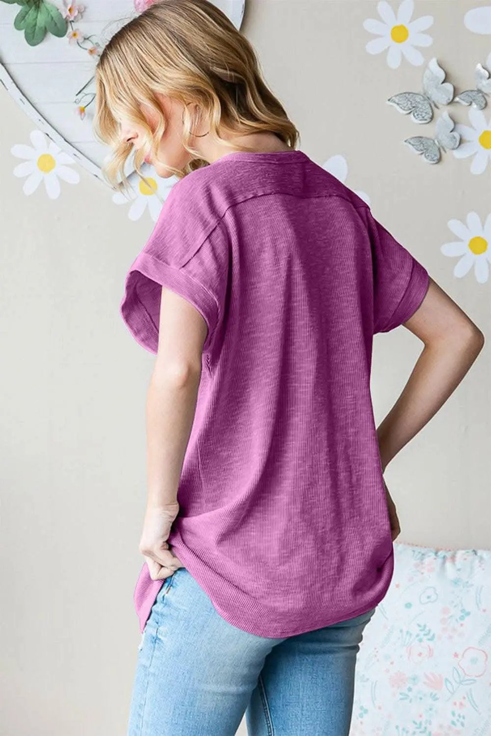 Heimish Full Size Short Sleeve Round Neck T-Shirt - Love Salve